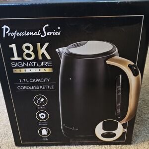 Professional Series Black Cordless Kettle